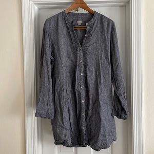 Gray J. Jill tencel tunic size L